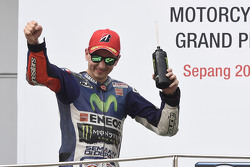 Podium: segundo lugar, Jorge Lorenzo, Yamaha Factory Racing