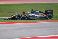 Nico Hulkenberg, Sahara Force India F1 VJM08 se retira de la carrera
