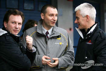 Christian Horner, Red Bull Racing, Sporting Director, Rob White Renault, Geoff Willis, Red Bull Racing, Technical Director