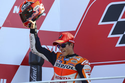 Podio: il secondo classificato Marc Marquez, Repsol Honda Team