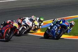 Maverick Viñales, Team Suzuki MotoGP; Alvaro Bautista, Aprilia Racing Team Gresini; Nicky Hayden, As
