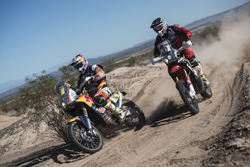 #3 KTM: Toby Price and #47 Honda: Kevin Benavides