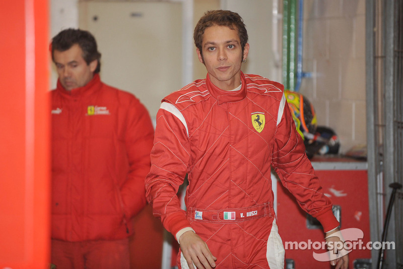 Valentino Rossi test ediyorFerrari F2008