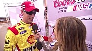 Joey Logano earns the Coors Light Pole Award at Michigan Joey Logano earns the Coors Light Pole Award at Michigan