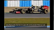 Romain Grosjean après le Grand Prix du Brésil Romain Grosjean après le Grand Prix du Brésil