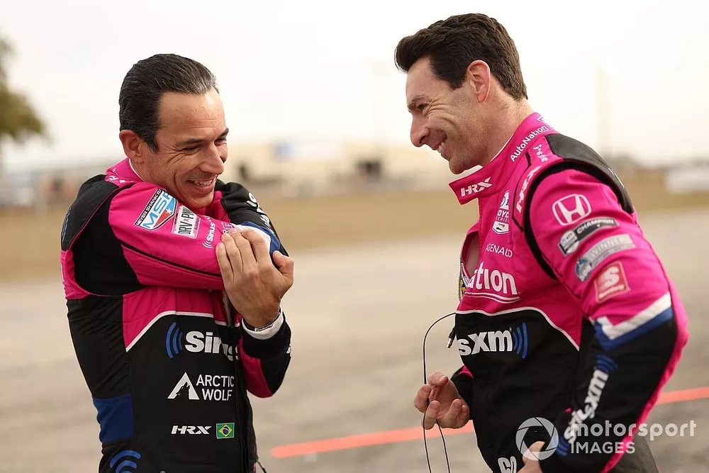 H&eacute;lio Castroneves, Meyer Shank Racing Honda, Simon Pagenaud, Meyer Shank Racing Honda