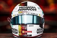 Fotos: Vettel tambi&eacute;n esquiva la regla del cambio de casco en Brasil