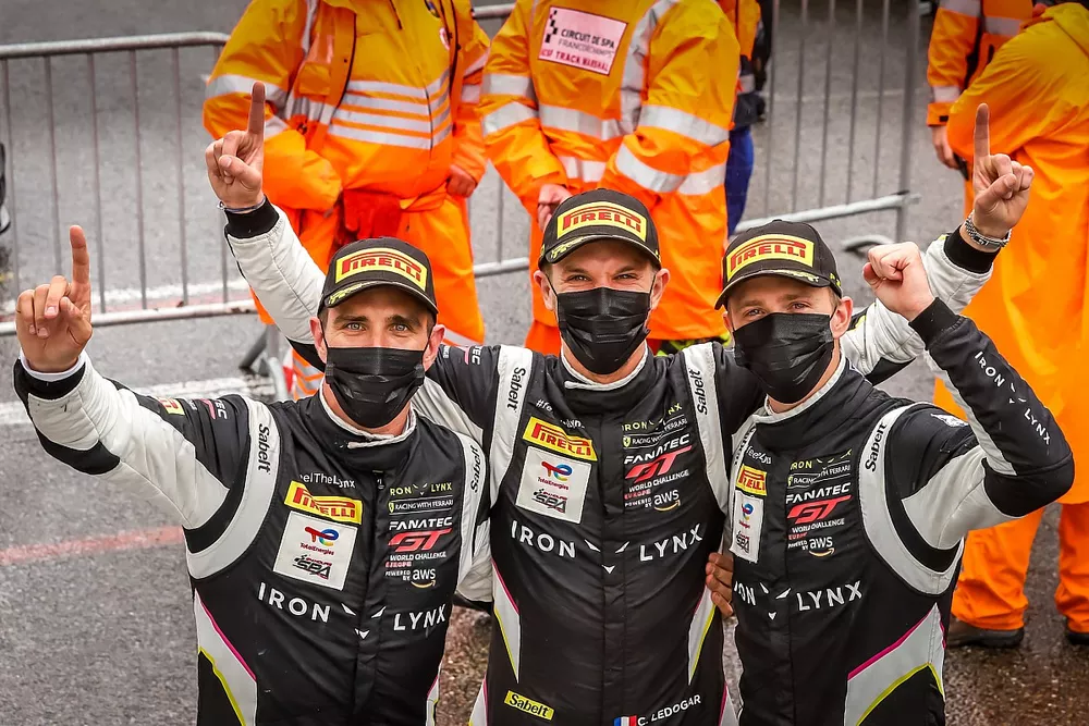 Race winner #51 Iron Lynx Ferrari 488 GT3: Alessandro Pier Guidi, Nicklas Nielsen, C&ocirc;me Ledogar