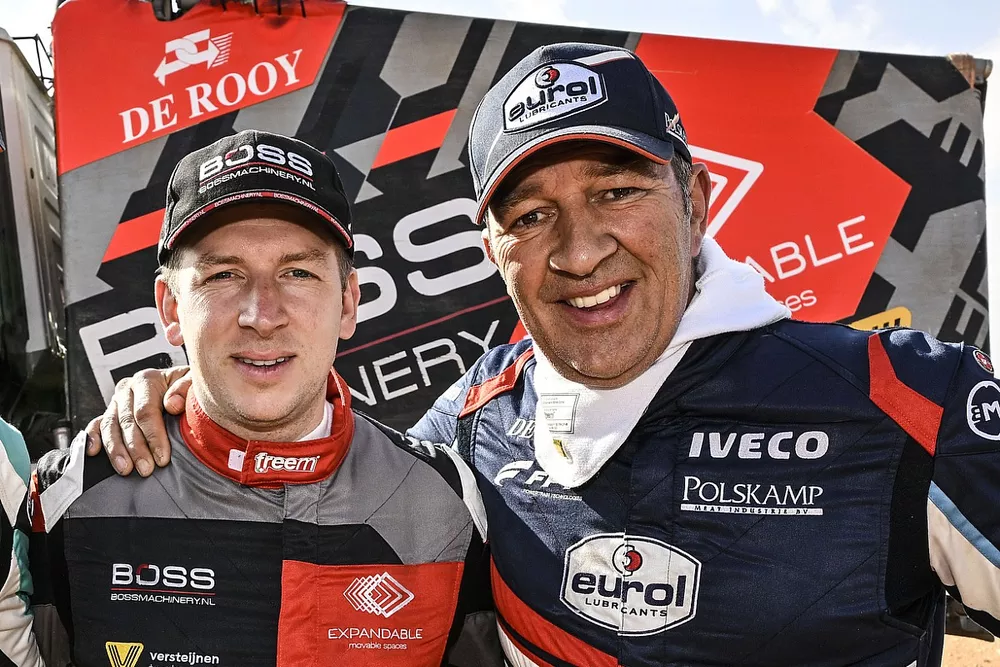 #511 Eurol Team De Rooy Iveco: Mitchel van den Brink, #502 Boss Machinery Team De Rooy Iveco: Janus van Kasteren, #506 Eurol Team De Rooy Iveco: Martin Van Den Brink