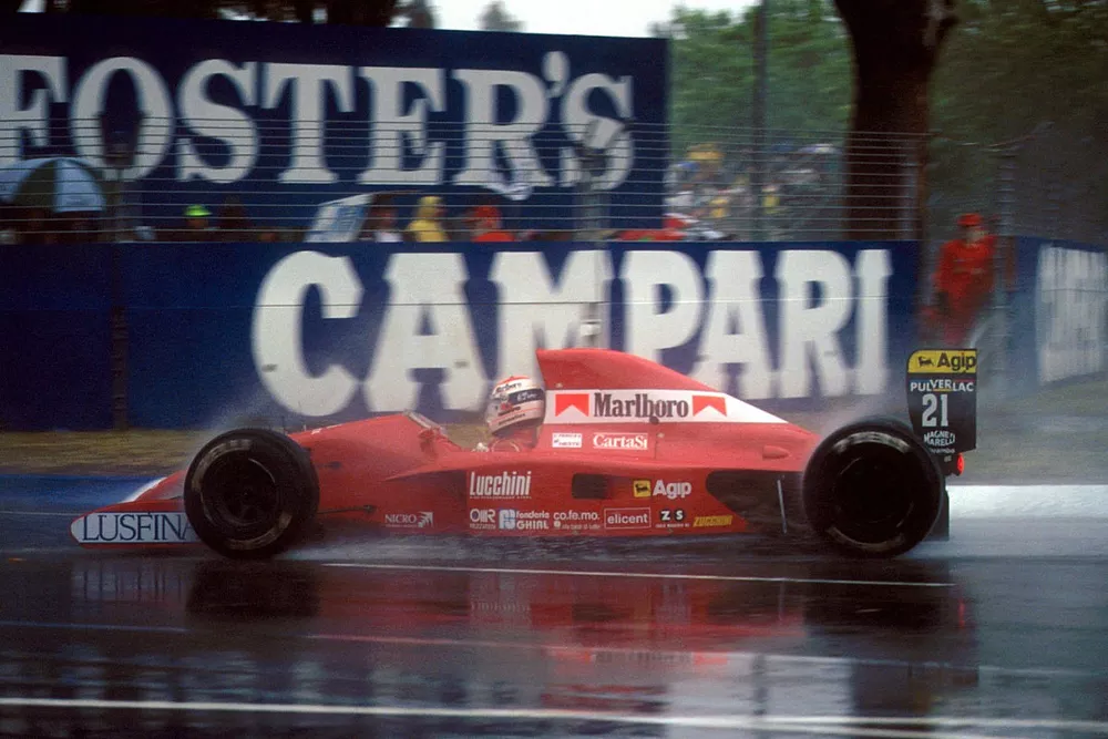 Emanuele Pirro. BMS Scuderia Italia Dallara 191 Judd