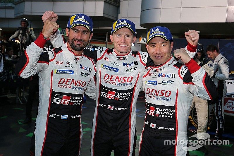 Ganadores #7 Toyota Gazoo Racing Toyota TS050: Mike Conway, Kamui Kobayashi, Jose Maria Lopez