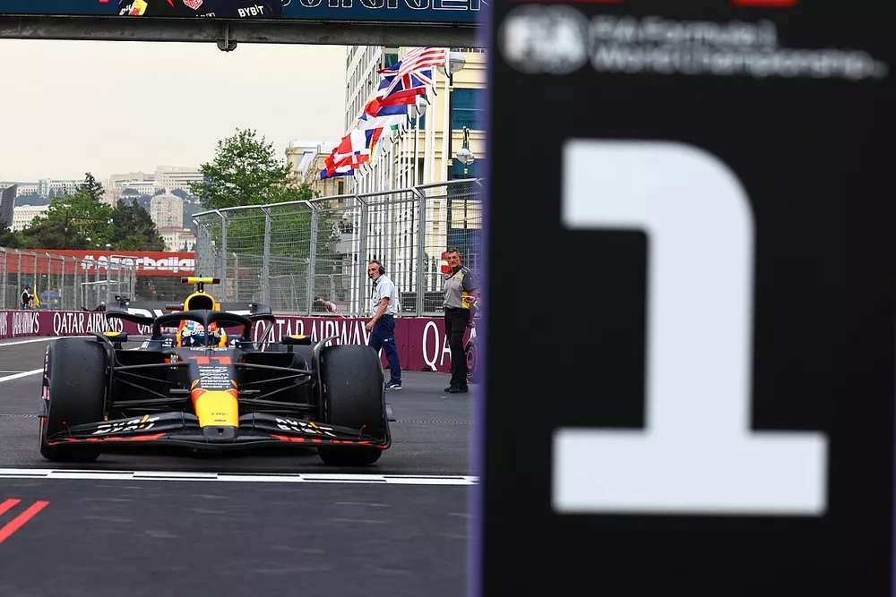 Ganador Sergio P&eacute;rez, Red Bull Racing