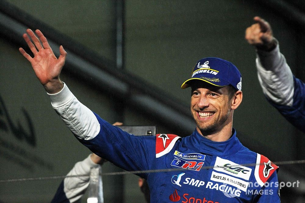 Third place overall Jenson Button, SMP Racing