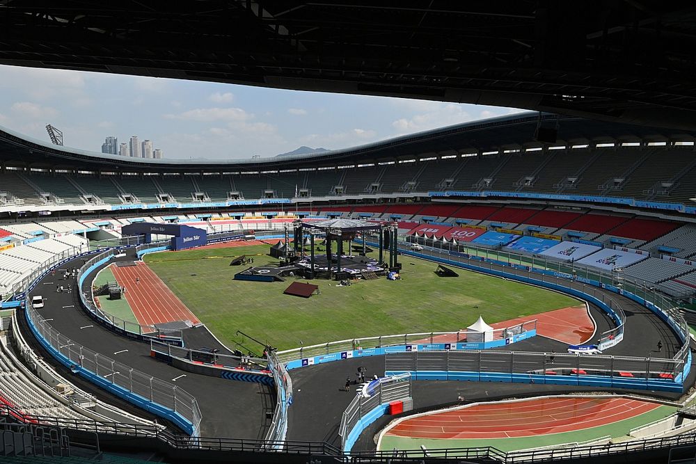 Una vista de la pista