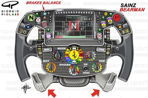 El esfuerzo de Bearman para usar el volante especial de Sainz en su debut en F1