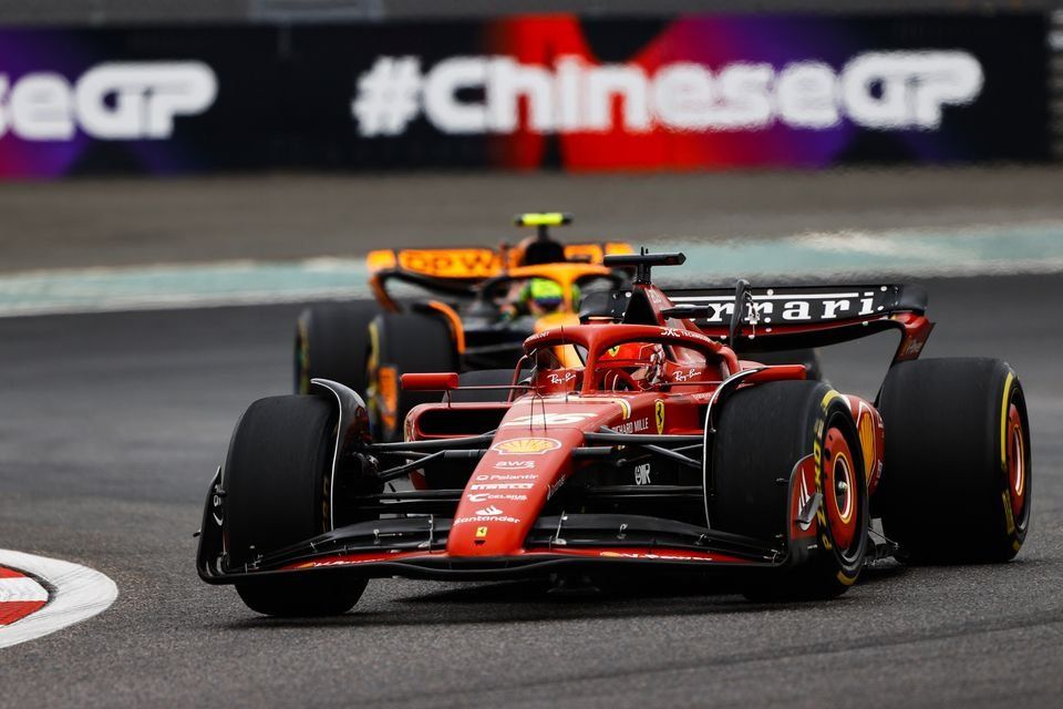 Charles Leclerc, Ferrari SF-24, Lando Norris, McLaren MCL38