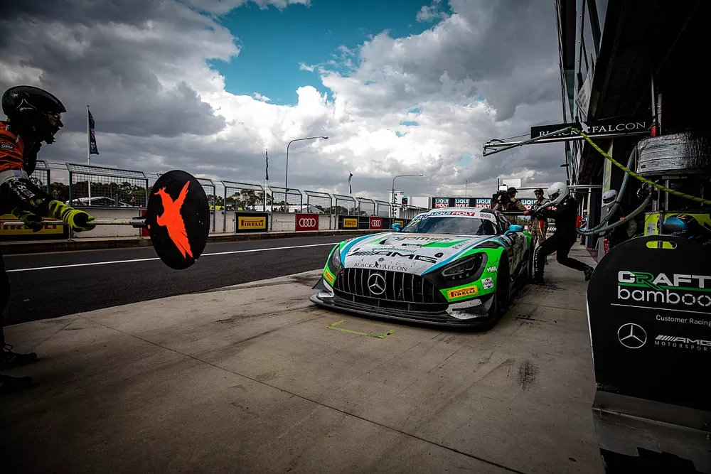 #77 Mercedes-AMG Team Craft-Bamboo Black Falcon Mercedes AMG GT3: Maro Engel, Luca Stolz, Yelmer Buurman