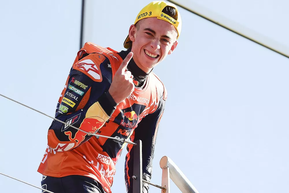 Race winner and World Champion Pedro Acosta, Red Bull KTM Ajo