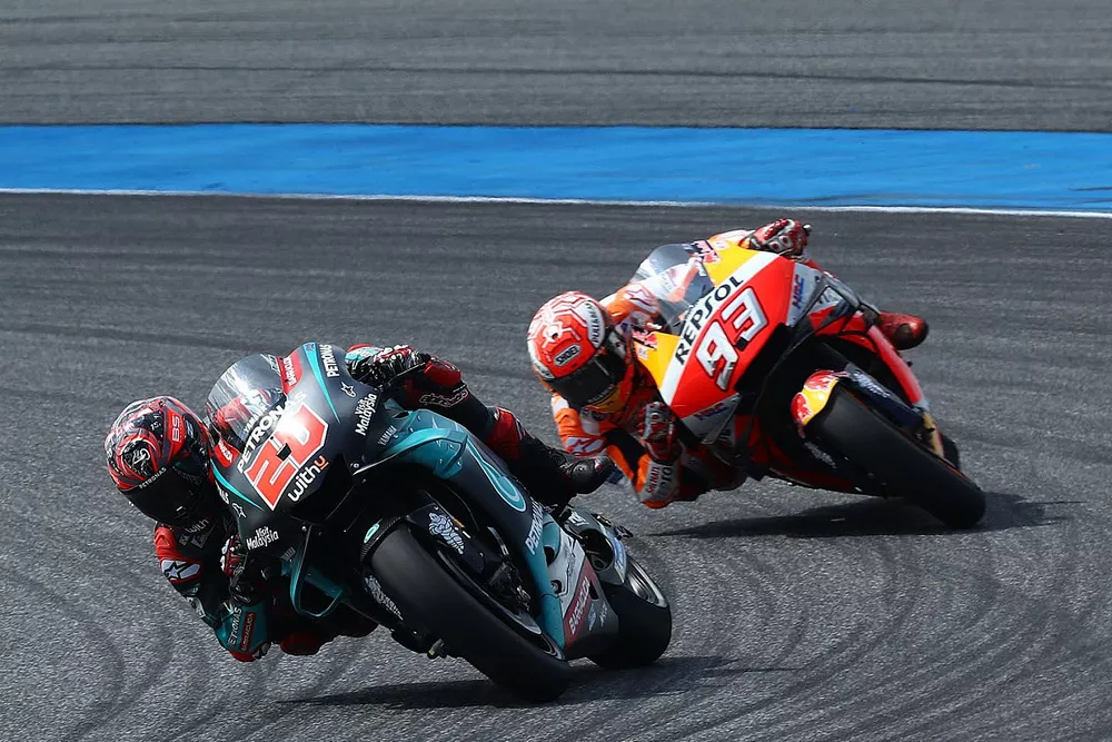 Fabio Quartararo, Petronas Yamaha SRT, Marc Marquez, Repsol Honda Team