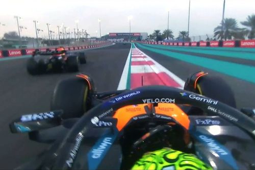 Primer encontronazo de Verstappen y Norris en Abu Dhabi: "Casi&nbsp;chocamos"