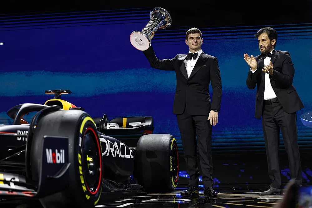 Max Verstappen, FIA F1 Champion, Mohammed Ben Sulayem, FIA President