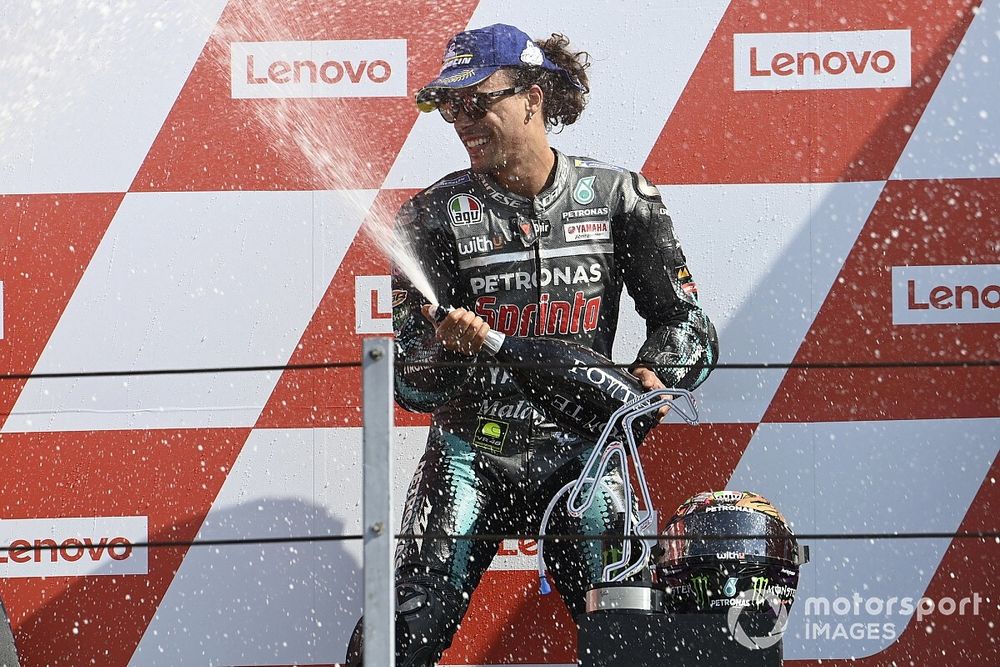 Podio: ganador Franco Morbidelli, Petronas Yamaha SRT