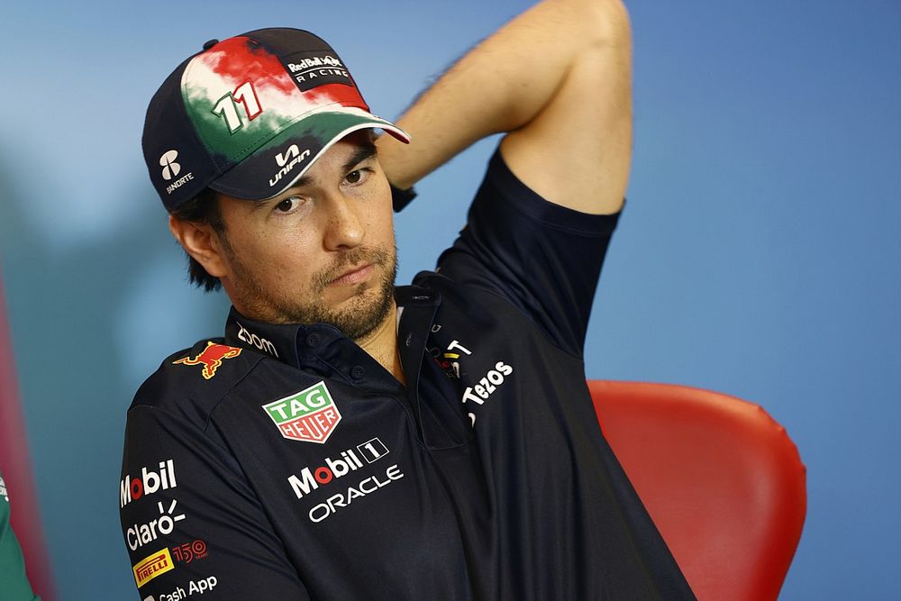 Sergio P&eacute;rez, conferencia de prensa de Red Bull Racing 