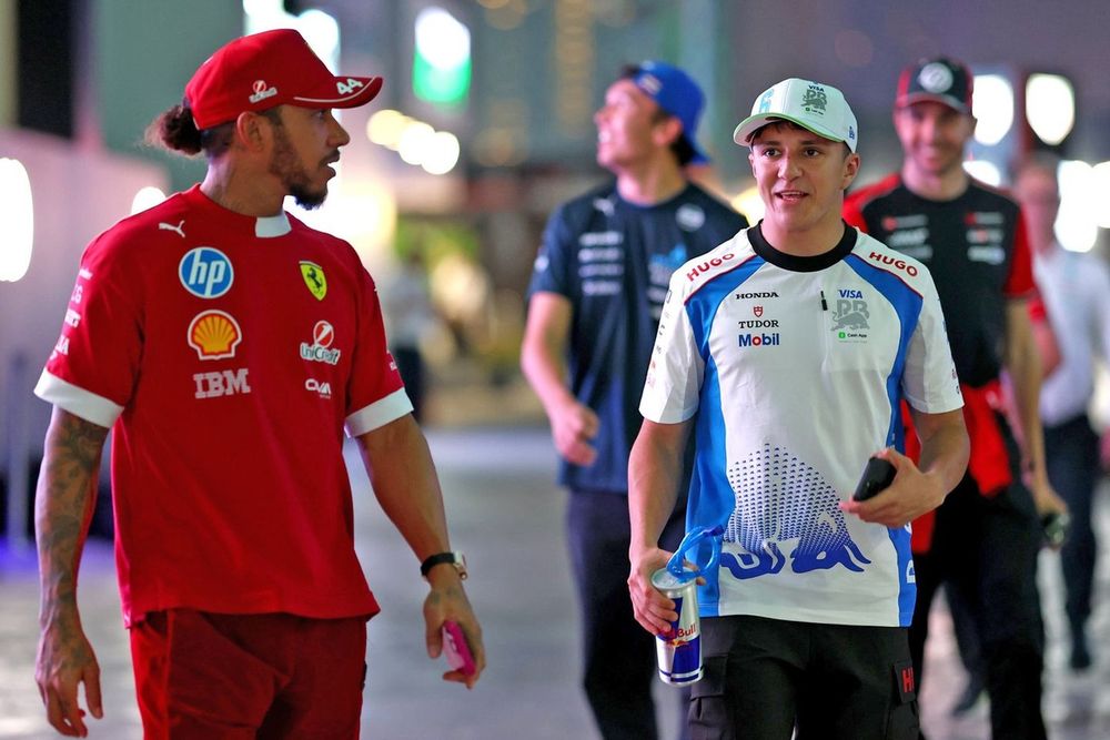 Lewis Hamilton, Ferrari, Isack Hadjar, Racing Bulls