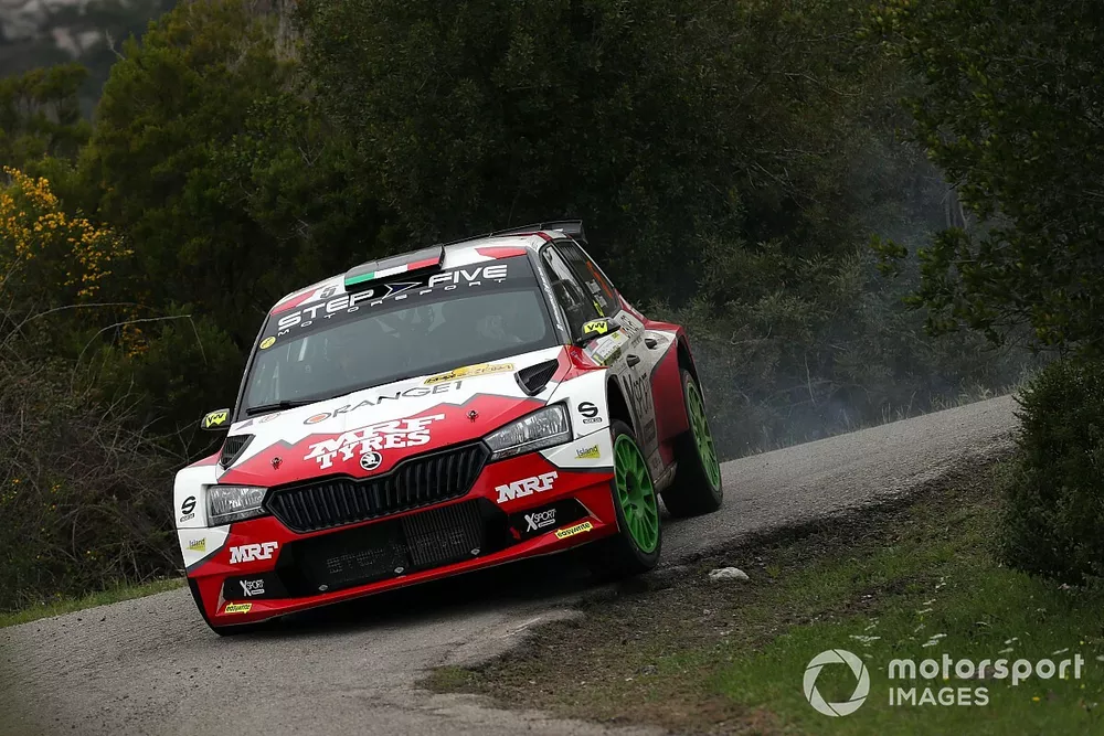 Simone Campedelli, Gianfrancesco Rappa, Team MRF Tyres, Skoda Fabia Rally2 Evo