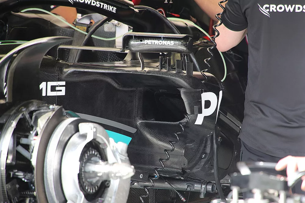 Mercedes W14 technical detail