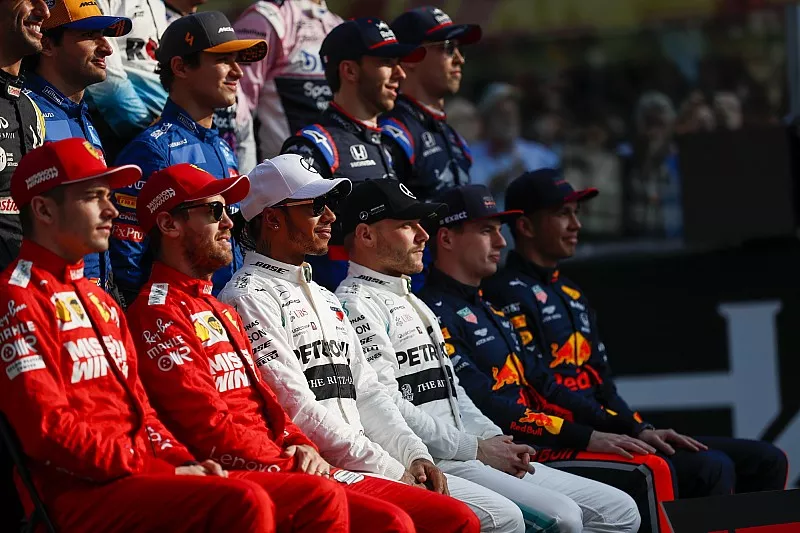 La foto de los pilotos de F1 2019