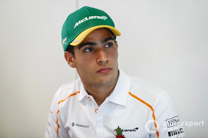 New McLaren test and development driver Sergio Sette Camara is presented to the media