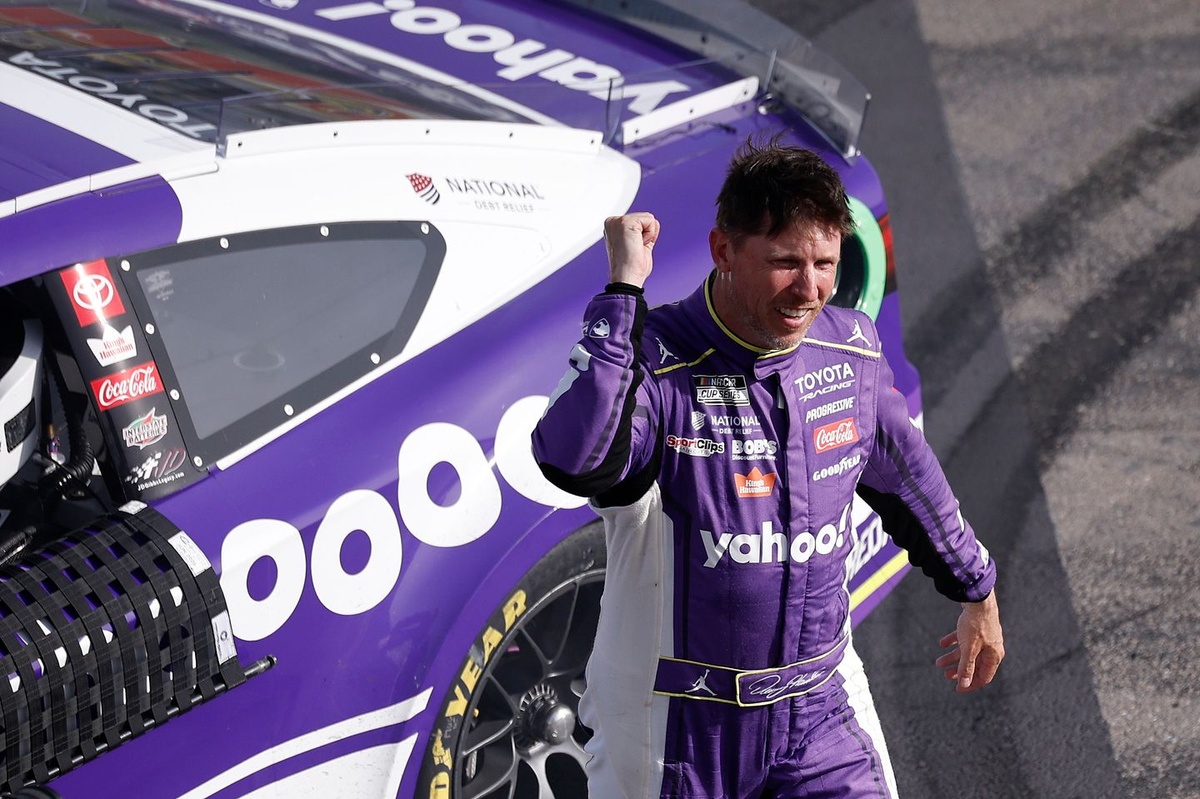 Denny Hamlin, 'the old dog,' is still hunting with Vegas win
