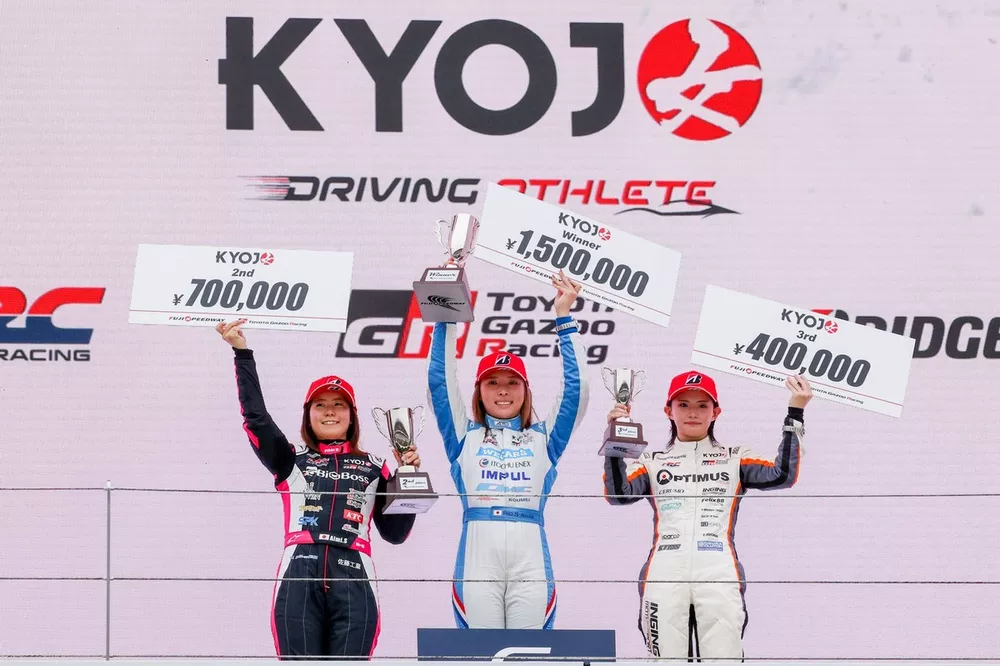 Rio Shimono, Dr.Dry with ITOCHUENEX WECARS TEAM IMPUL, Aimi Saito, BigBoss W TEAM TOM&rsquo;S, Riona Tomishita, TEAM OPTIMUS CERUMO・INGING 