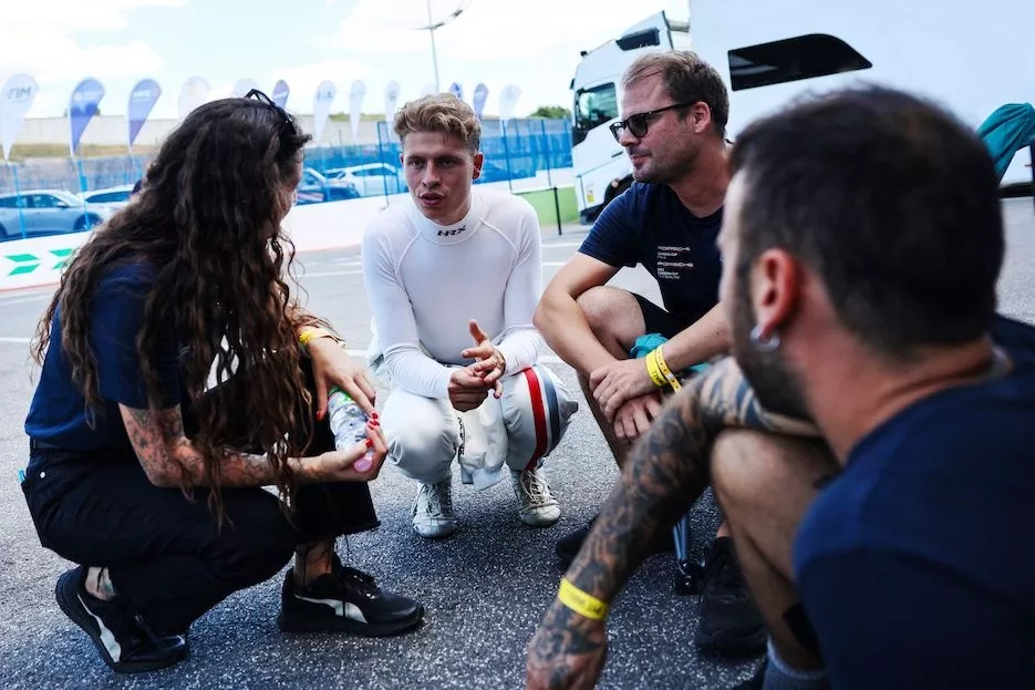 Van Soelen con il team Target a Vallelunga