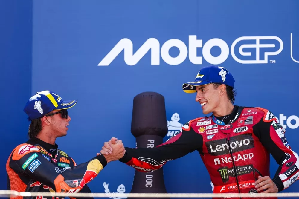 Marc Marquez, Ducati Team, Pedro Acosta, Red Bull KTM Factory Racing