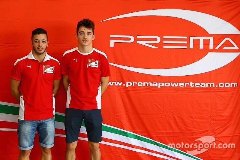 Antonio Fuoco y Charles Leclerc, Prema racing