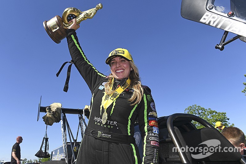 Brittany Force scores her first win of the year