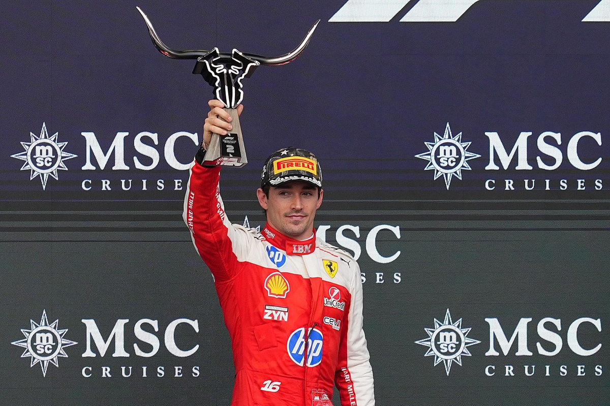 Leclerc: "Nunca estoy contento con un segundo puesto, pero carrera bastante buena"