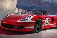 El Porsche Carrera GT recibe este llamativo dise&ntilde;o en rojo