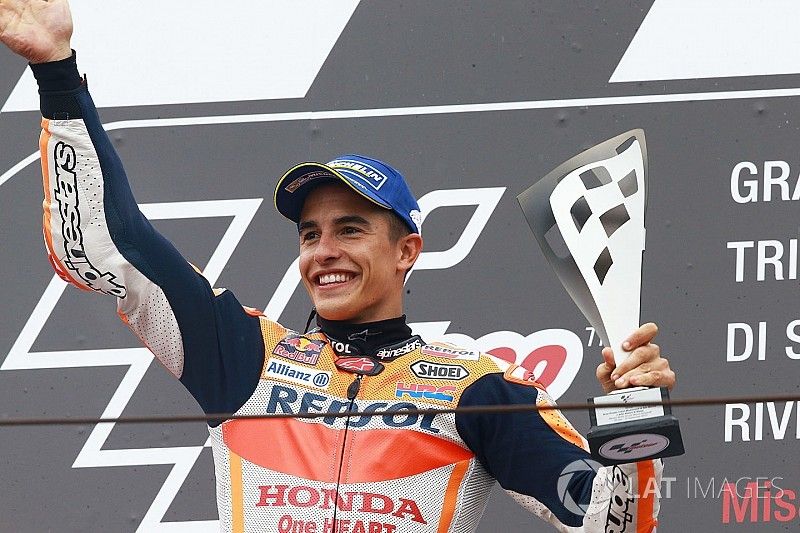 Podio: Ganador Marc Marquez, Repsol Honda Team