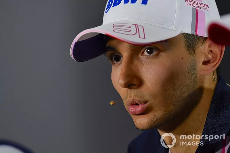 Esteban Ocon, Racing Point Force India F1 Team in the Press Conference