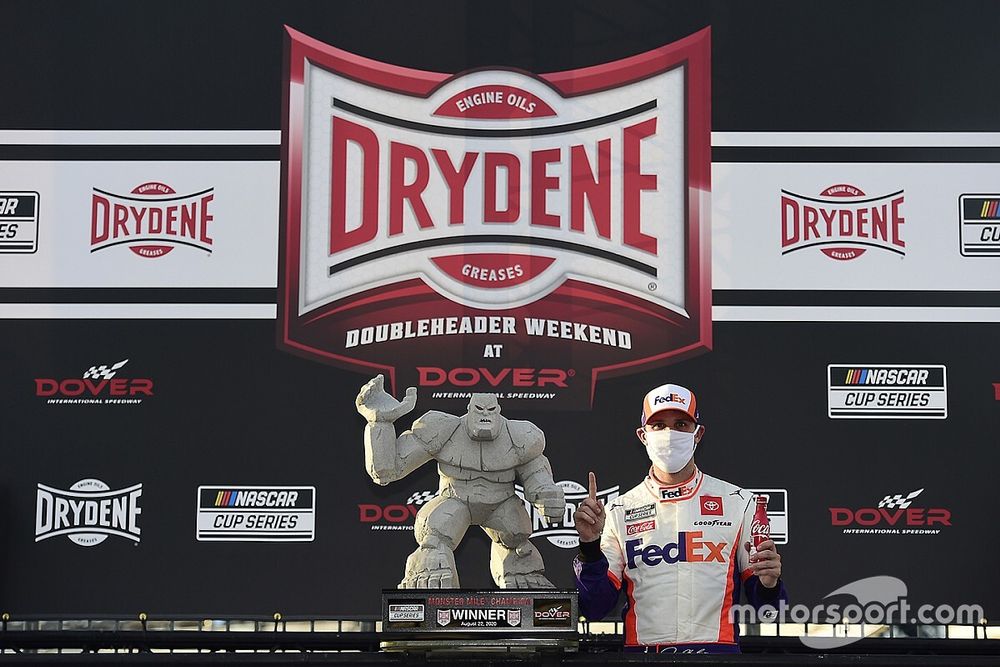 Race Winner Denny Hamlin, Joe Gibbs Racing, Toyota Camry