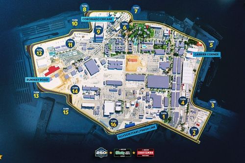 V&Iacute;DEO: NASCAR revela tra&ccedil;ado do circuito de rua na base naval de San Diego