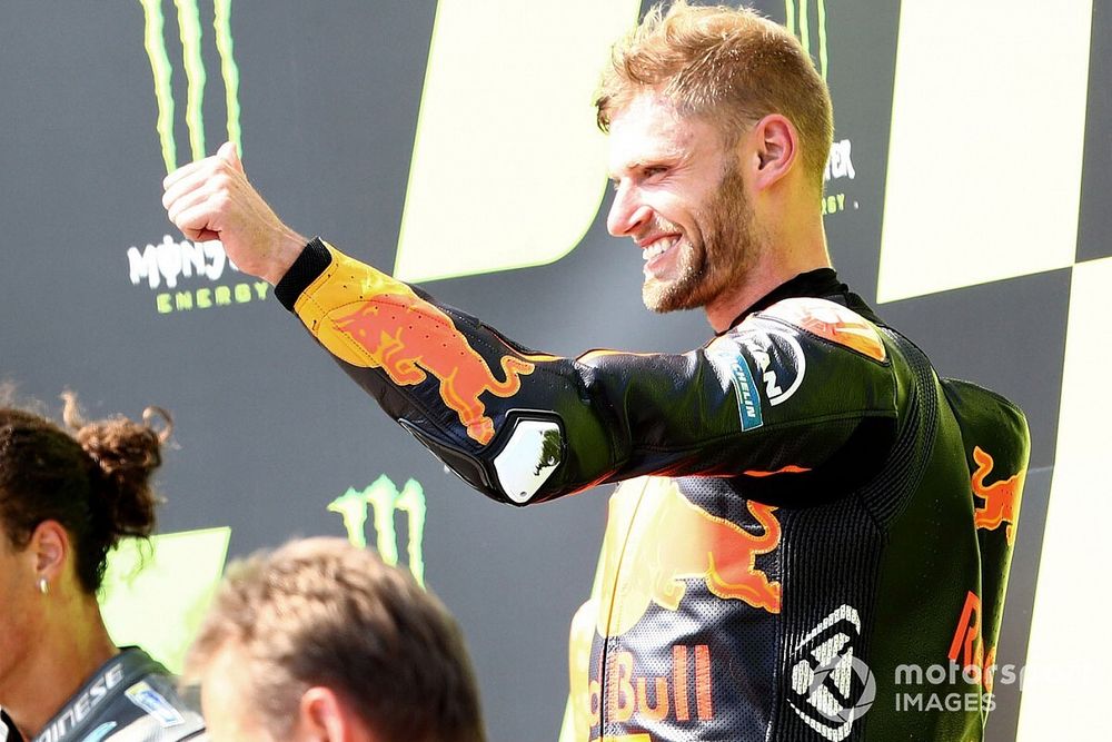 Podium: race winner Brad Binder, Red Bull KTM Factory Racing