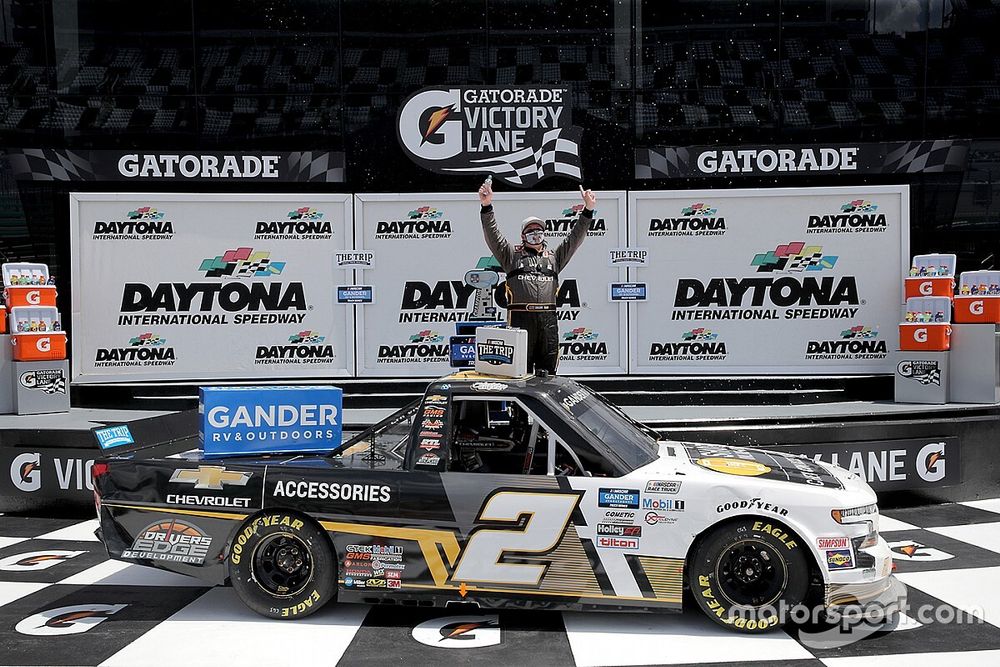 Race Winner Sheldon Creed, GMS Racing, Chevrolet Silverado