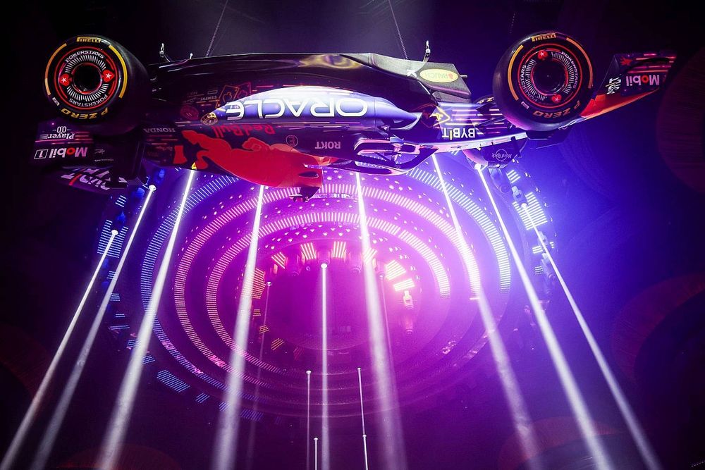 La decoraci&oacute;n del Red Bull Racing RB19 en Las Vegas