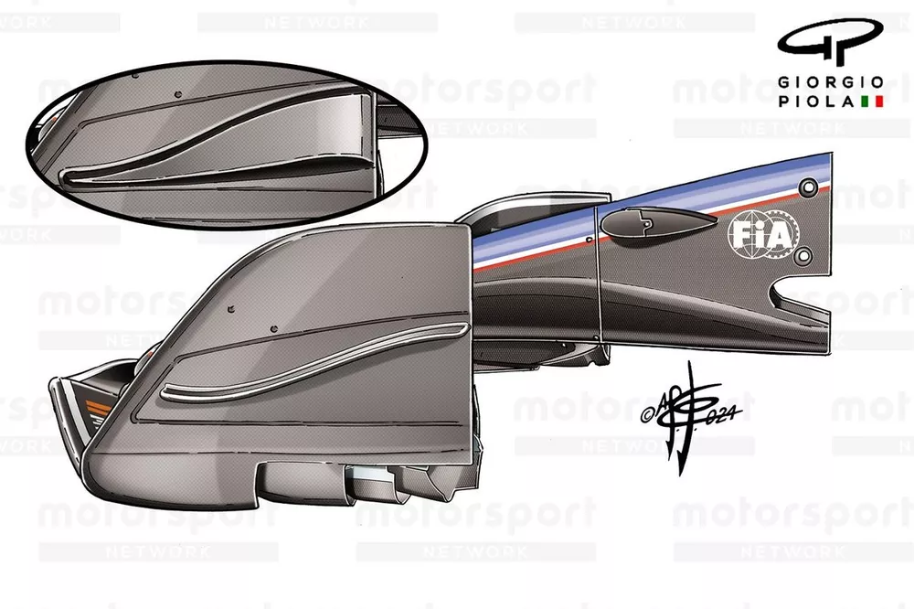 Williams FW46 nieuwe endplate