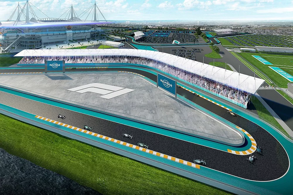 Miami track rendering