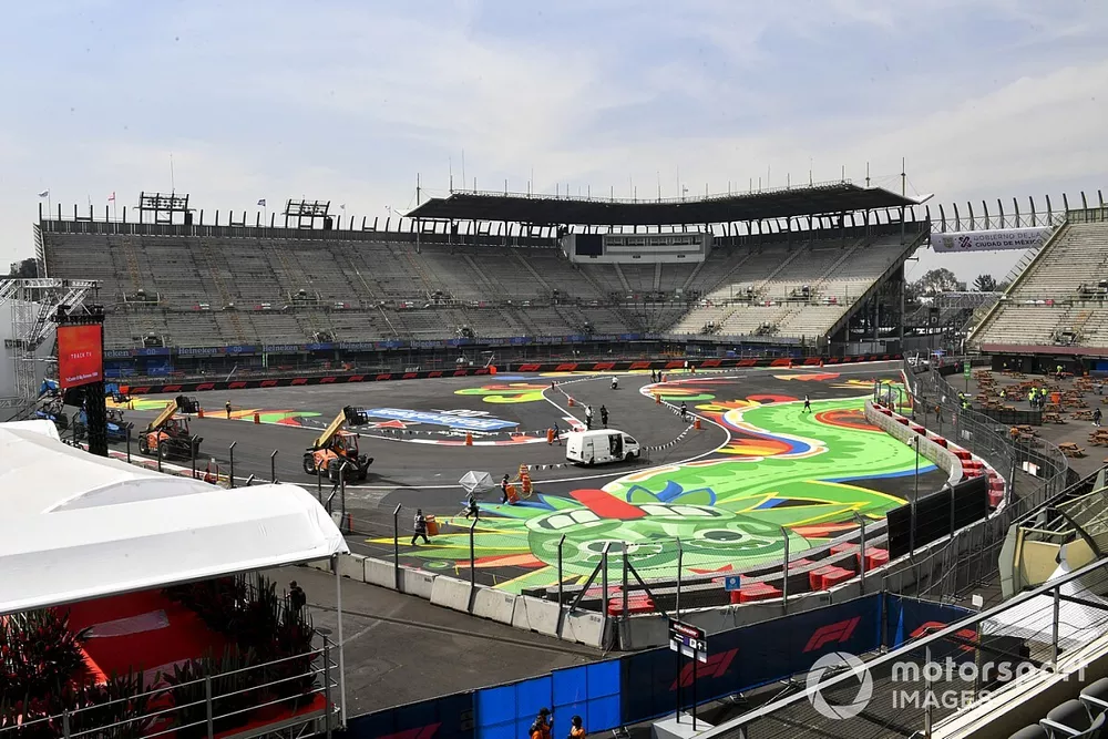 Track being painted